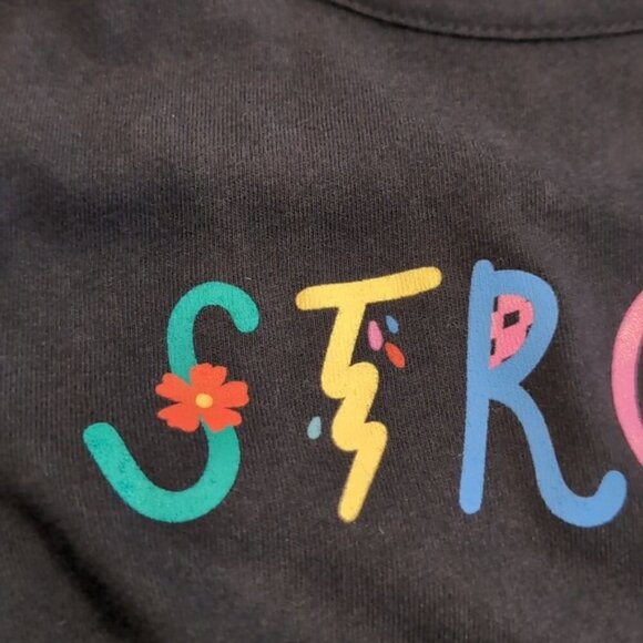 3/$20 OLD NAVY Strong Long Sleeve Tshirt Strappy Black Girls Medium 8 - Picture 6 of 8